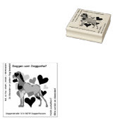Großer Doggen Stempel viel Text ラバースタンプ (押印)