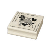 Großer Doggen Stempel viel Text ラバースタンプ (スタンプ)
