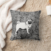 Großer und kleiner Mops クッション (ブランケット)