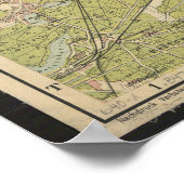 Grosser Verkehrs-Plan Berlin 1908 – Historic Map   ポスター (角)