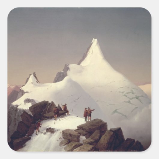 「Grossglockner」山の眺め スクエアシール (正面)