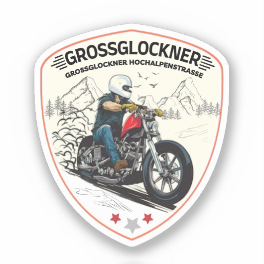 Grossglockner High Alpine Road オーストリア アルプス バイク シール (正面)