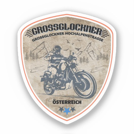 Grossglockner High Alpine Road オーストリア アルプス バイク シール (正面)