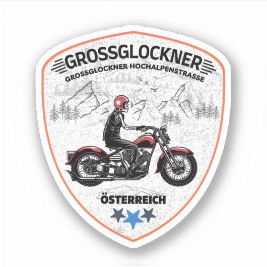 Grossglockner High Alpine Road オーストリア アルプス バイク シール (正面)