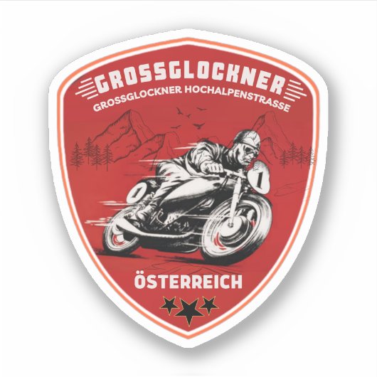 Grossglockner High Alpine Road オーストリア アルプス バイク シール (正面)