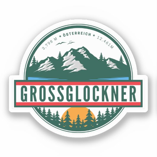 Grossglockner High Alpine Road オーストリア アルプス モトバ シール (正面)