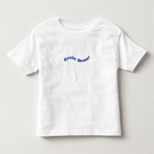 Grote Broer Nieuwe Baby Quote Peuter T-Shirt トドラーTシャツ (正面)