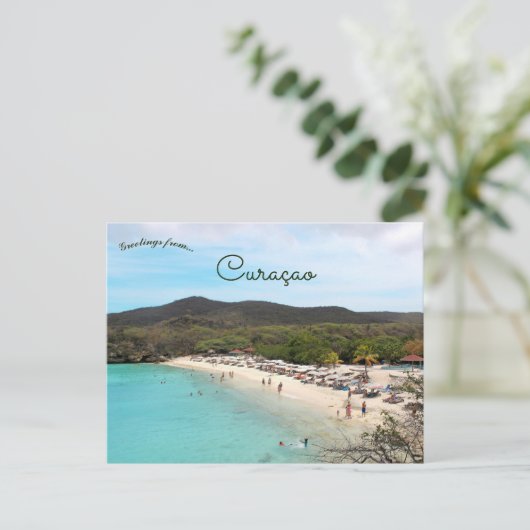  Grote Knip Beach Curacao ポストカード (スタンド正面)