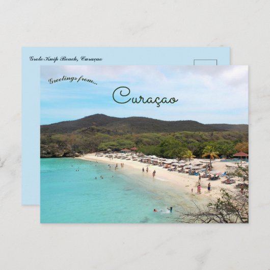  Grote Knip Beach Curacao ポストカード (正面/裏面)