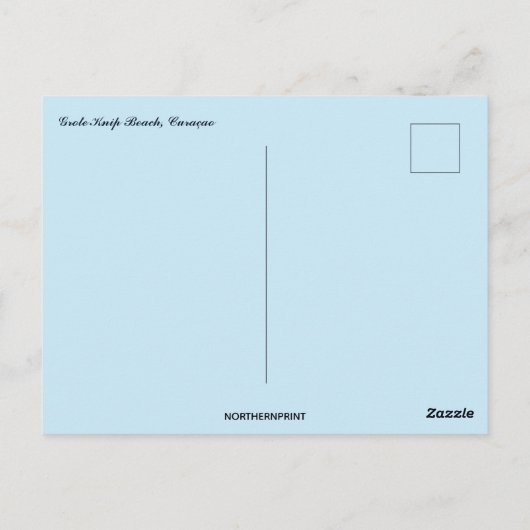  Grote Knip Beach Curacao ポストカード (裏面)