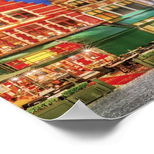 Grote MarktのBrugesポスター ポスター (角)