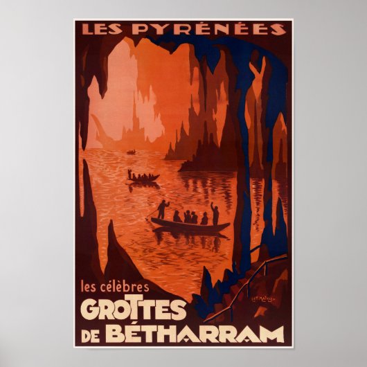 Grotes de Beetharram France Vintage Poster 1910 ポスター (正面)