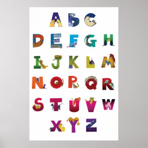 Grotke Alphabet Catsポスター ポスター