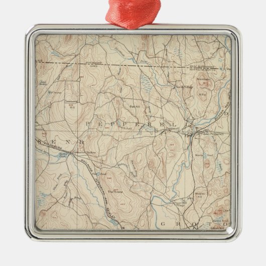 Groton、マサチューセッツ メタルオーナメント (正面)