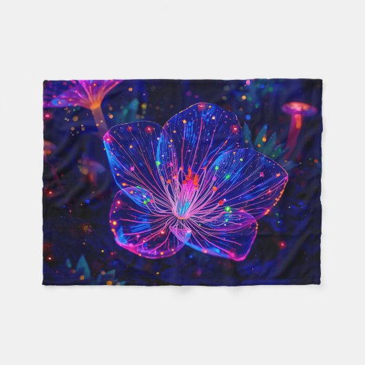 Grotto Glow Beyond フリースブランケット (正面(横))