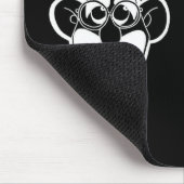 Grouchoマルクスクラブ引用文の黒のマウスパッド マウスパッド (コーナー)