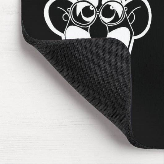 Grouchoマルクスクラブ引用文の黒のマウスパッド マウスパッド (コーナー)