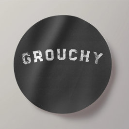 Grouchy Mood Funny Quote Sticker ラウンドシール