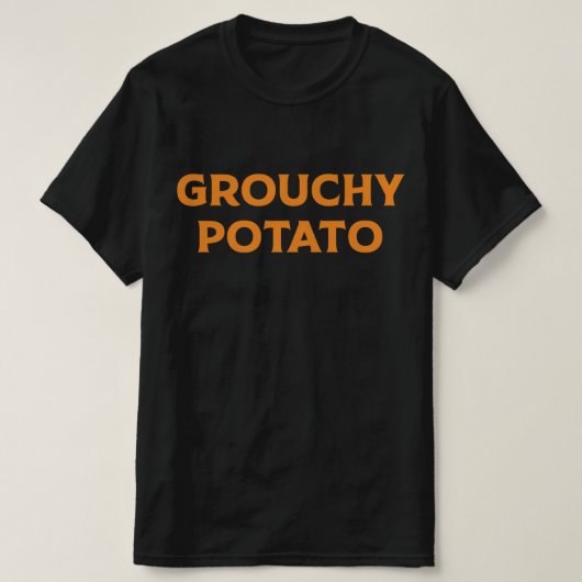 Grouchy Potato Couple Matching Thanksgiving Tシャツ (デザイン正面)