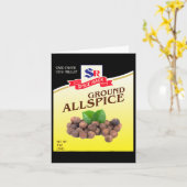 Ground Allspice Halloween Costume Unique Fun Foodi カード (黄色い花)