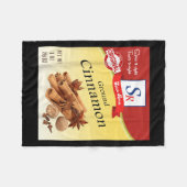 Ground Cinnamon Sce Condiment Costume Holiday Sce  フリースブランケット (正面(横))