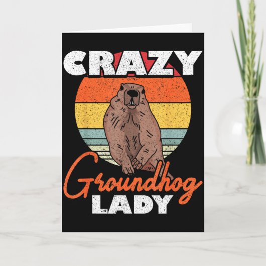 Ground Hog Crazy Groundhog Lady  カード (正面)