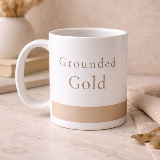 Grounded Gold Calm Classic Mug, 11 oz コーヒーマグカップ