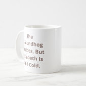Groundhogがパーソナライズ可能を決定 コーヒーマグカップ (正面左)