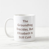 Groundhogがパーソナライズ可能を決定 コーヒーマグカップ (左)