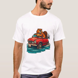 GROUNDHOGと自然:カスタムプリントTシャツソース Tシャツ