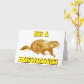 Groundhogない気象学者 カード (黄色い花)