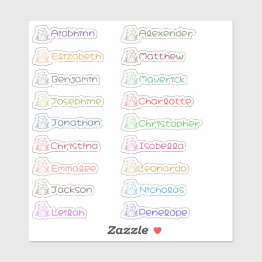 Groundhogのカスタム複数の名前のシール シール (シート)