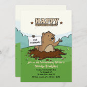 Groundhogの幸せな招待状 招待状 (正面/裏面)