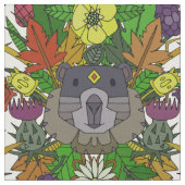groundhogの庭 ファブリック (クローズアップ)