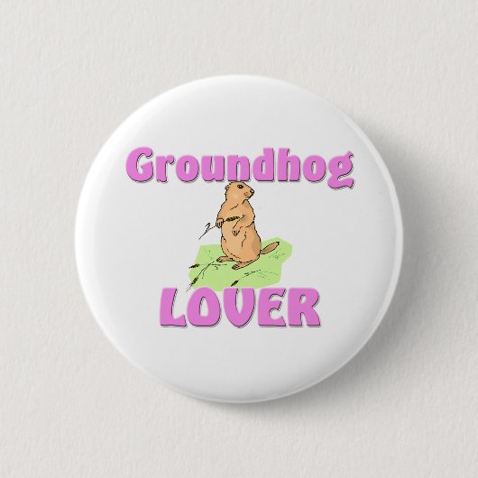 Groundhogの恋人 缶バッジ (正面)