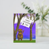 Groundhogの挨拶 ポストカード (スタンド正面)