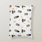 Groundhogの日のパターン アクセントクッション (裏面(縦))