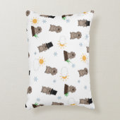 Groundhogの日のパターン アクセントクッション (正面(垂直))
