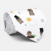 Groundhogの日のパターン ネクタイ (ロール)