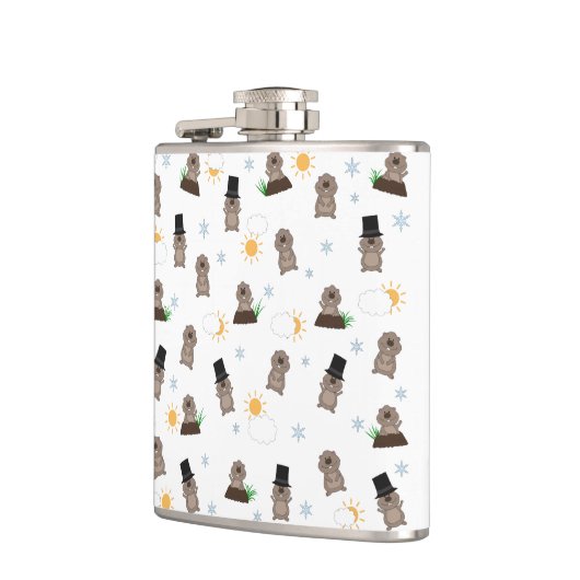Groundhogの日のパターン フラスク (左)