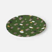 Groundhogの日のパターン ペーパープレート (アングル)