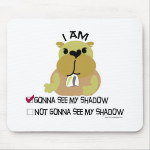 Groundhogの日の投票影 マウスパッド