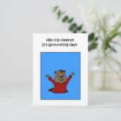 Groundhogの日はがきを作成する ポストカード (スタンド正面)