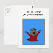 Groundhogの日はがきを作成する ポストカード (正面/裏面)