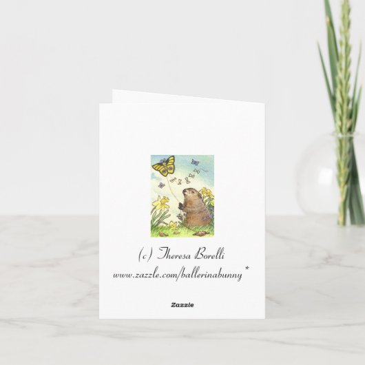 Groundhogの日カード カード (裏面)