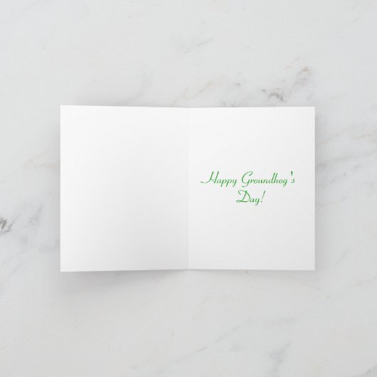 Groundhogの日カード カード (内部)
