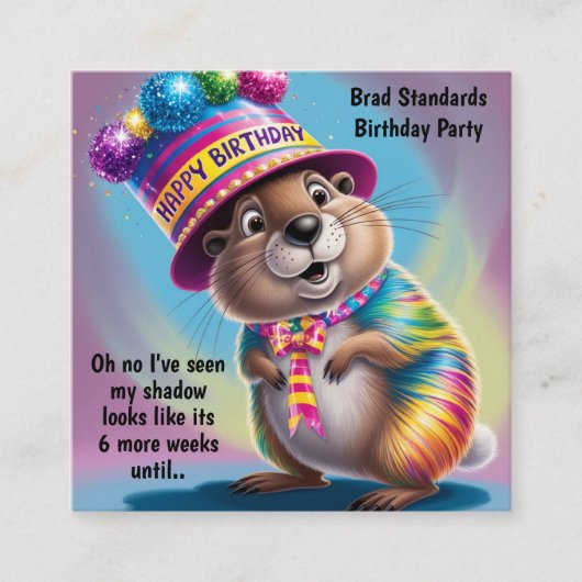 groundhogの色サイケデリックは影を映す エンクロージャーカード (正面)