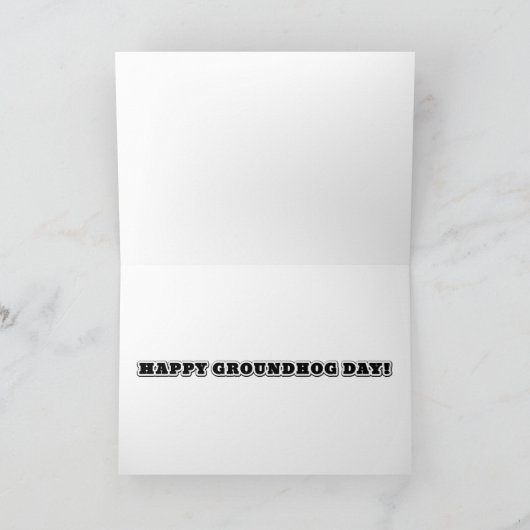 Groundhogは天気を制御し、あなたは私のハートを制御 カード (内部)