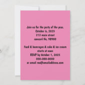 groundhogは影の色をサイケデリック使用 招待状 (裏面)