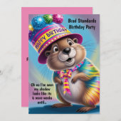 groundhogは影の色をサイケデリック使用 招待状 (正面/裏面)